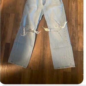 Distressed Light Wash Jeans